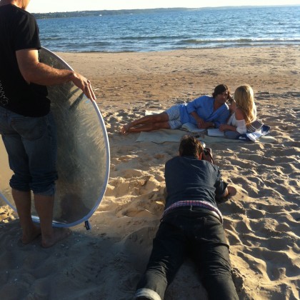 off scene, photo shooting, art direction, Tiny Rebels seaside Graphic Design